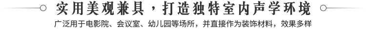 實用美觀兼具，打造獨特室內聲學環境